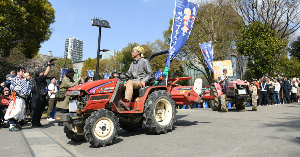 In Tokyo, Rice Farmers Protest ‘Misguided’ Rules Fueling Shortages In Tokyo, Rice Farmers Protest ‘Misguided’ Rules Fueling Shortages