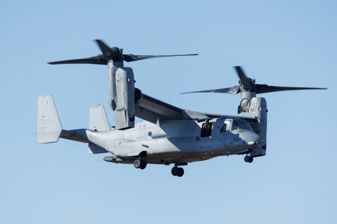 U.S. Osprey accidentally drops cargo into sea in Okinawa U.S. Osprey accidentally drops cargo into sea in Okinawa