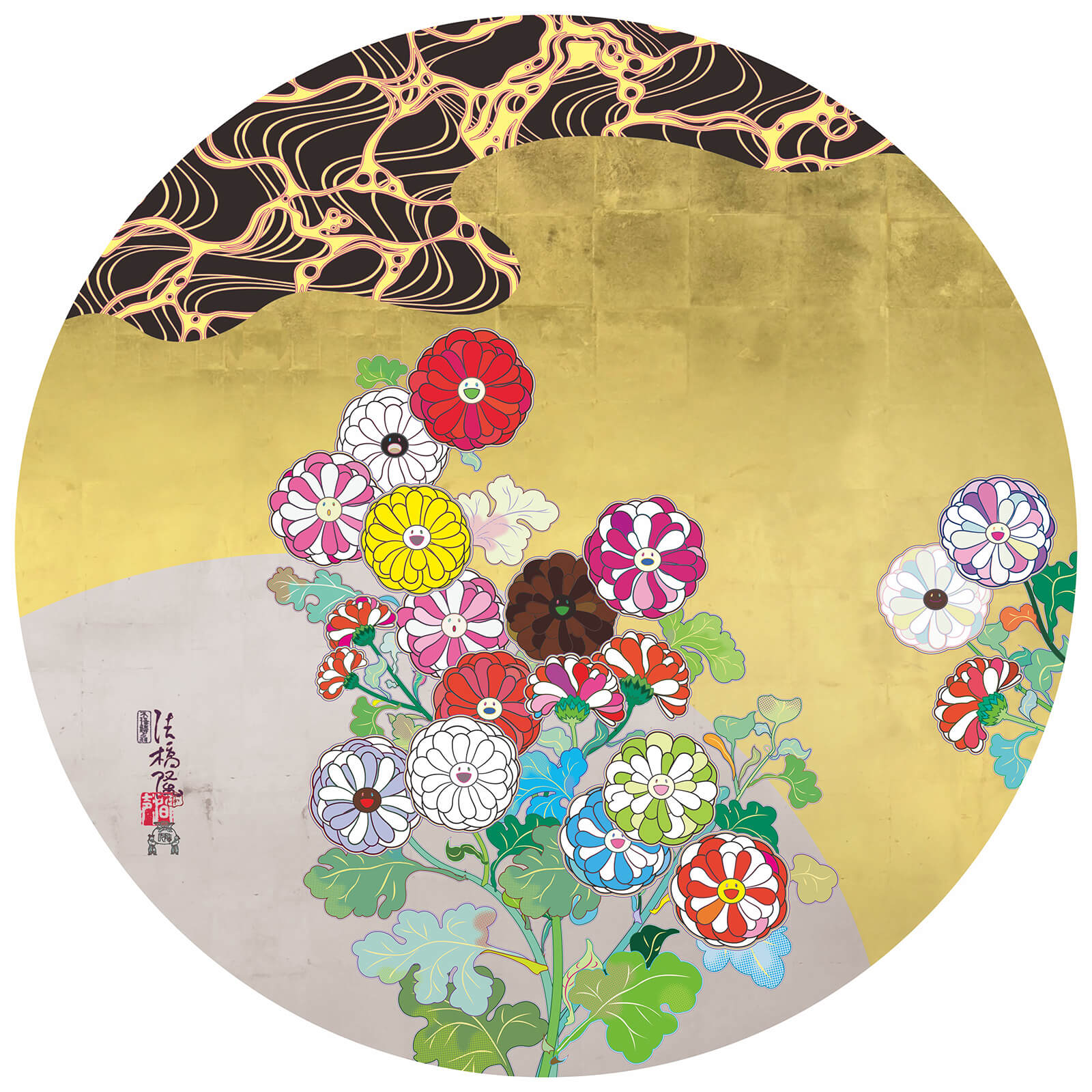 ‘Ogata Kōrin’s Flowers’, 2023, Takashi Murakami | Takashi Murakami Mononoke Kyoto | STIRworld