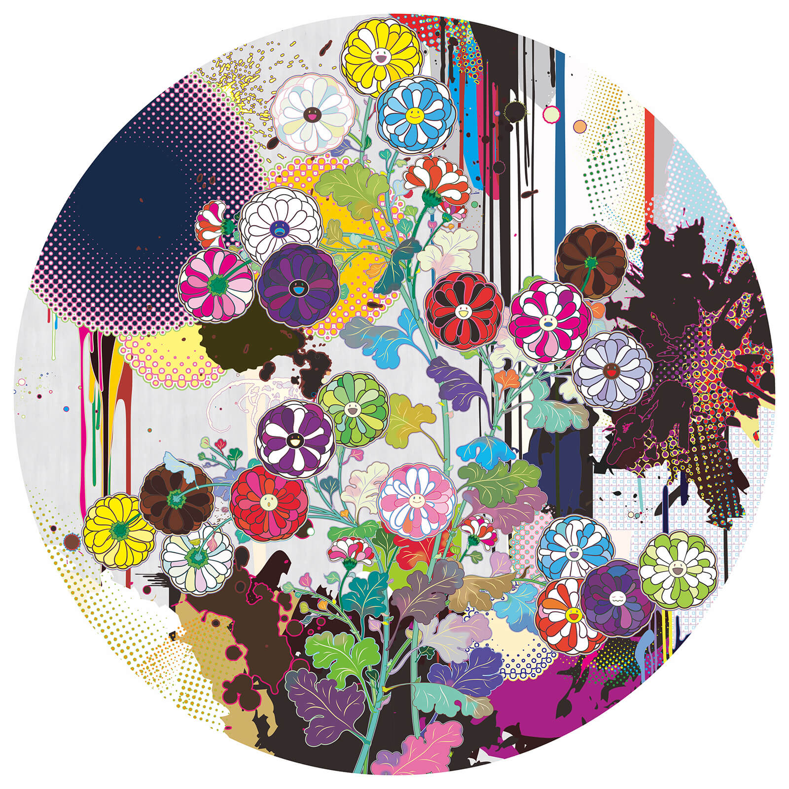 ‘Kōrin’s Flowers and Abstract Imagery’, 2023, Takashi Murakami | Takashi Murakami Mononoke Kyoto | STIRworld