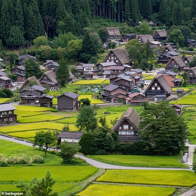 Shirakawa-go to the west of Tokyo has traditional historic villages and gassho-style houses