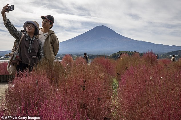 OCTOBER 31: People posted photos showing the bare mountain, some expressing surprise and others concerned about climate change