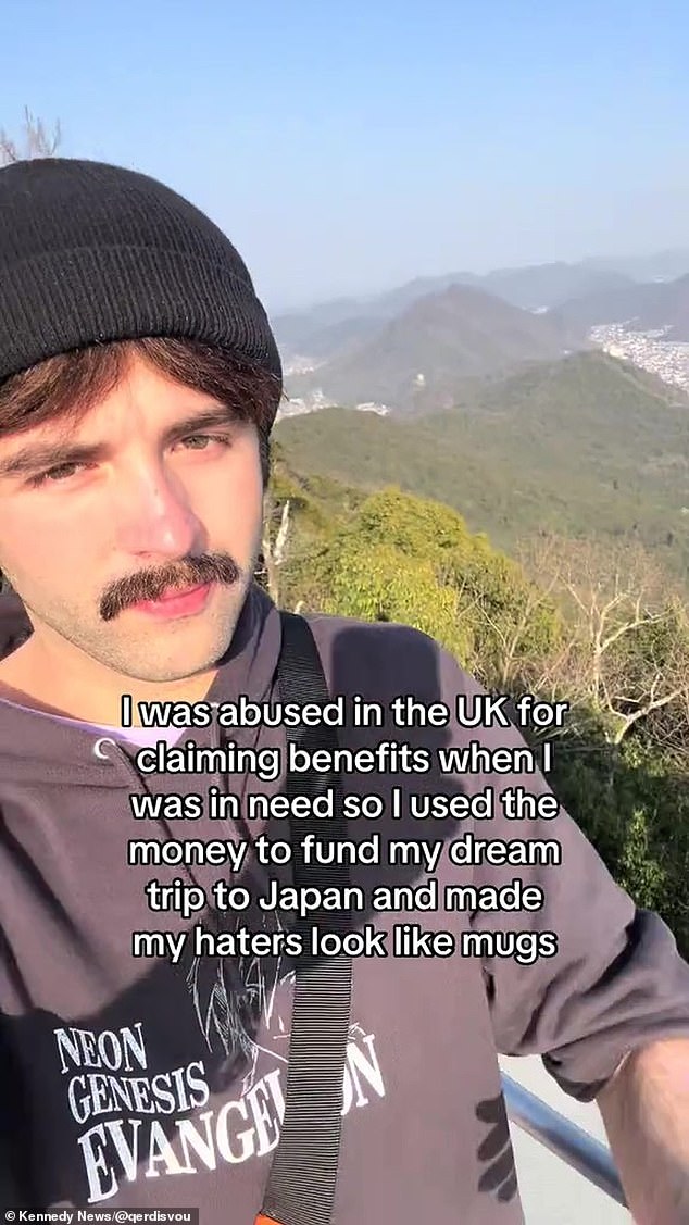 He claims he's using his platform to 'educate and support' others about the benefits they could be entitled to because the system 'isn't doing its job properly'.