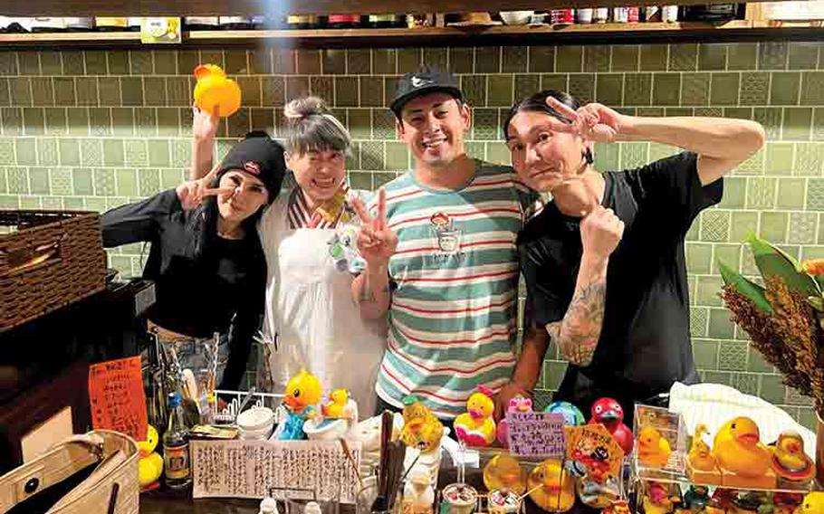 photo with Ahiru Yakitori staff