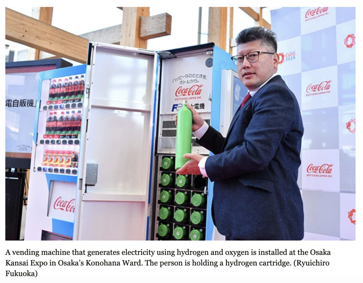 Hydrogen-powered vending machine