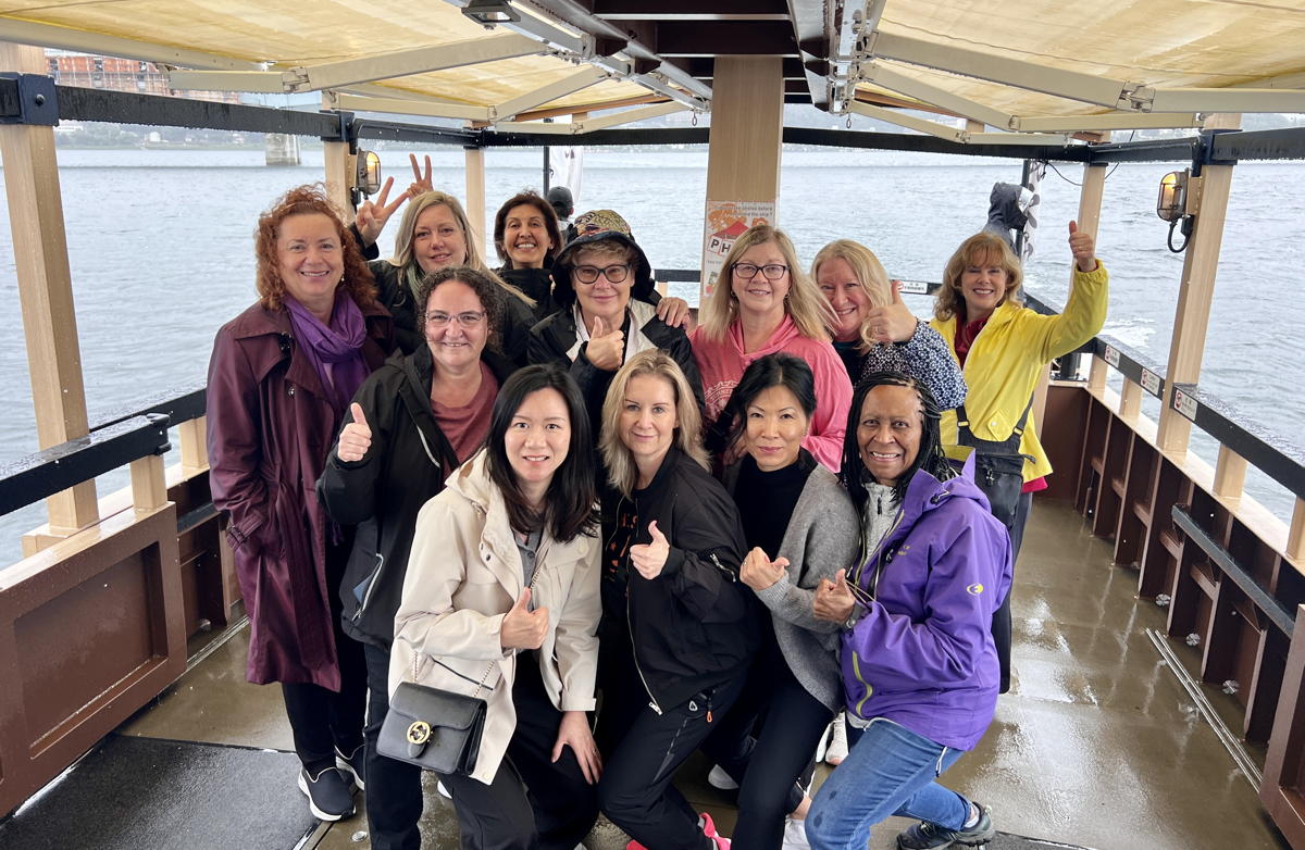 Getting ready for a boat cruise around Lake Motosu. (Pax Global Media)