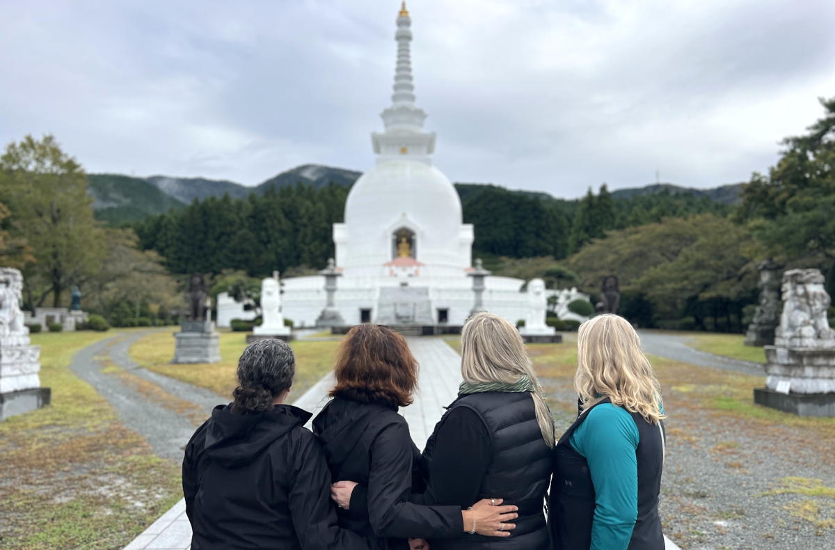 Taking in the view at Peace Park in Gotemba City. (Pax Global Media)