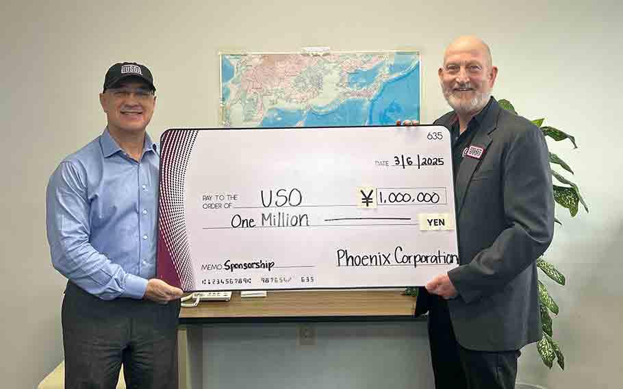 donation presentation from Phoenix Park Hotel