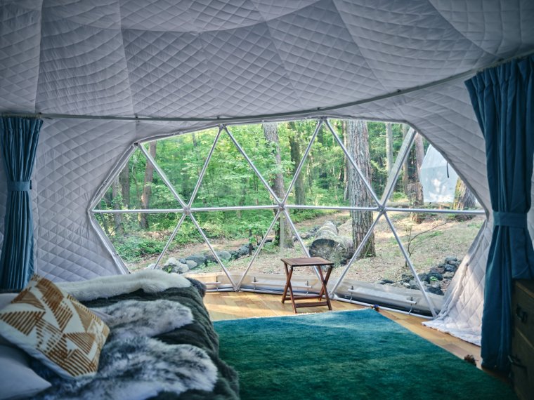 Glamping Villa Hanz Kawaguchiko Japan Image via emmab@heavenpublicity.co.uk