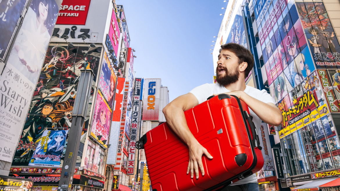 Japan Tourist’s Suitcases Are Frustrating Locals Tourists - large luggage in Japan
