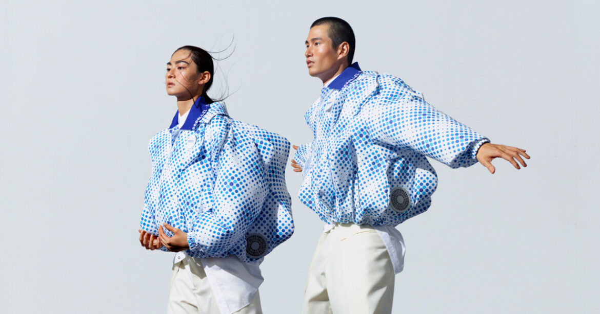 anrealage adds electric fan to staff uniforms at expo 2025 osaka anrealage adds electric fan to staff uniforms at expo 2025 osaka