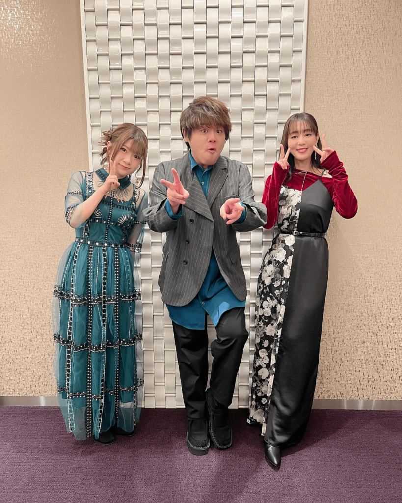 Ishigami Shizuka, Matsuoka Yoshitsugu, and Hikasa Youko from the DanMachi V Climax Screening
