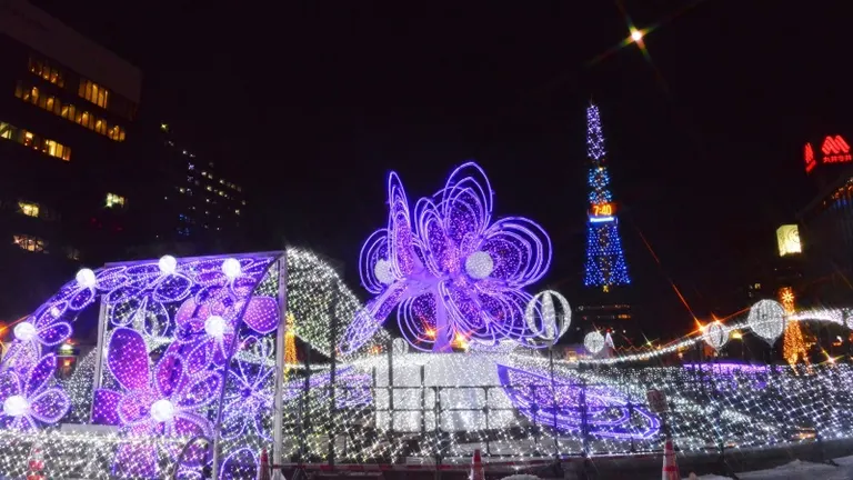 The 20 best illumination and lighting events in Hokkaido for the winter season.|Domingo さっぽろホワイトイルミネーション