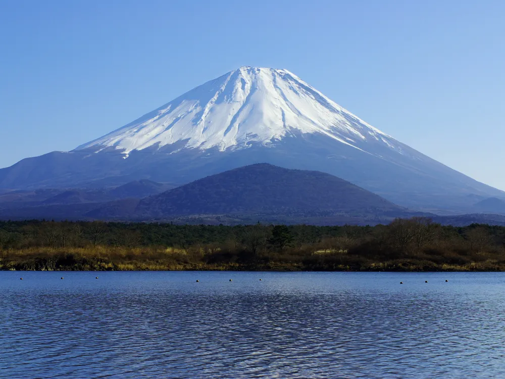 Mount Fuji from Lake Shōji