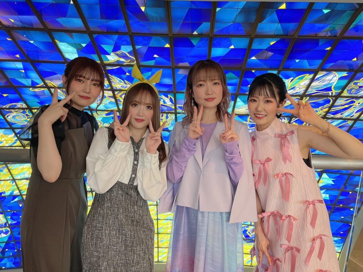 Fujimura Konomi, Yamaoka Yuri, Tanezaki Atsumi and Touyama Nao, the 2nd Year Students of Kitauji High School at the Hibike! Euphonium 10th Anniversary event