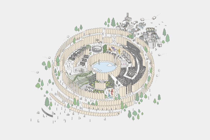 illustration of the Japan Pavilion at Expo 2025 Osaka
