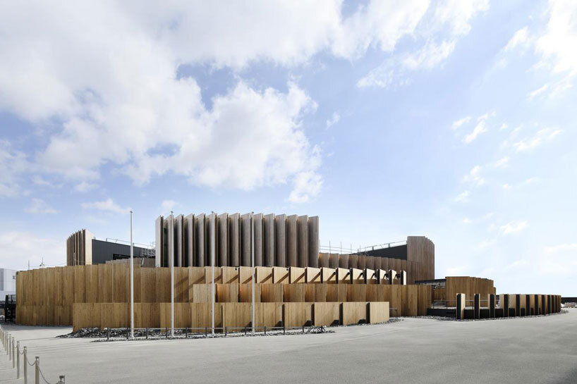oki sato & nikken sekkei's expo 2025 osaka pavilion places biogas plant amid timber ring