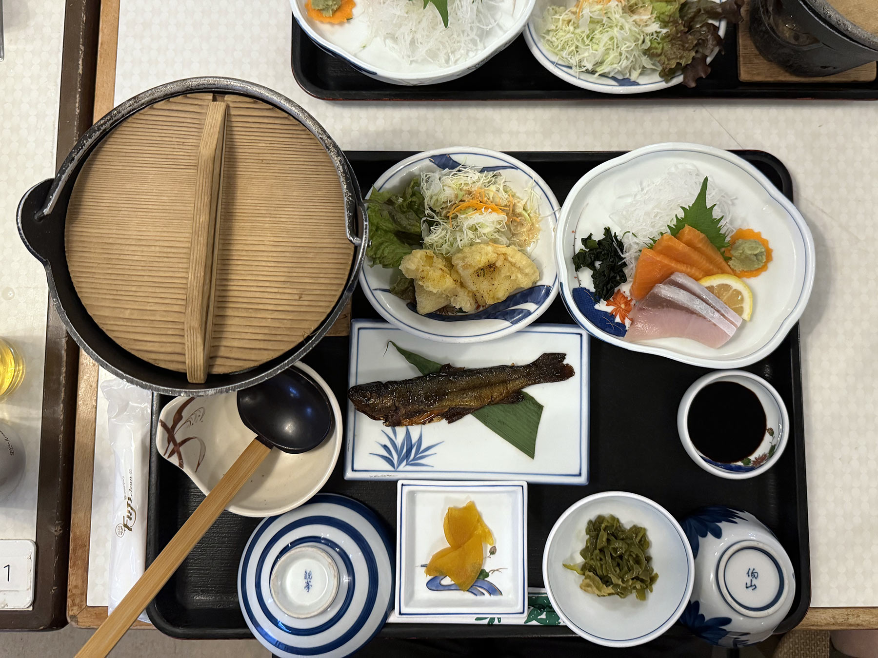 traditional japanese meal.