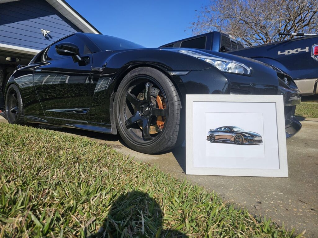 My drawing united with the beast 🔥 (photo from the owner)