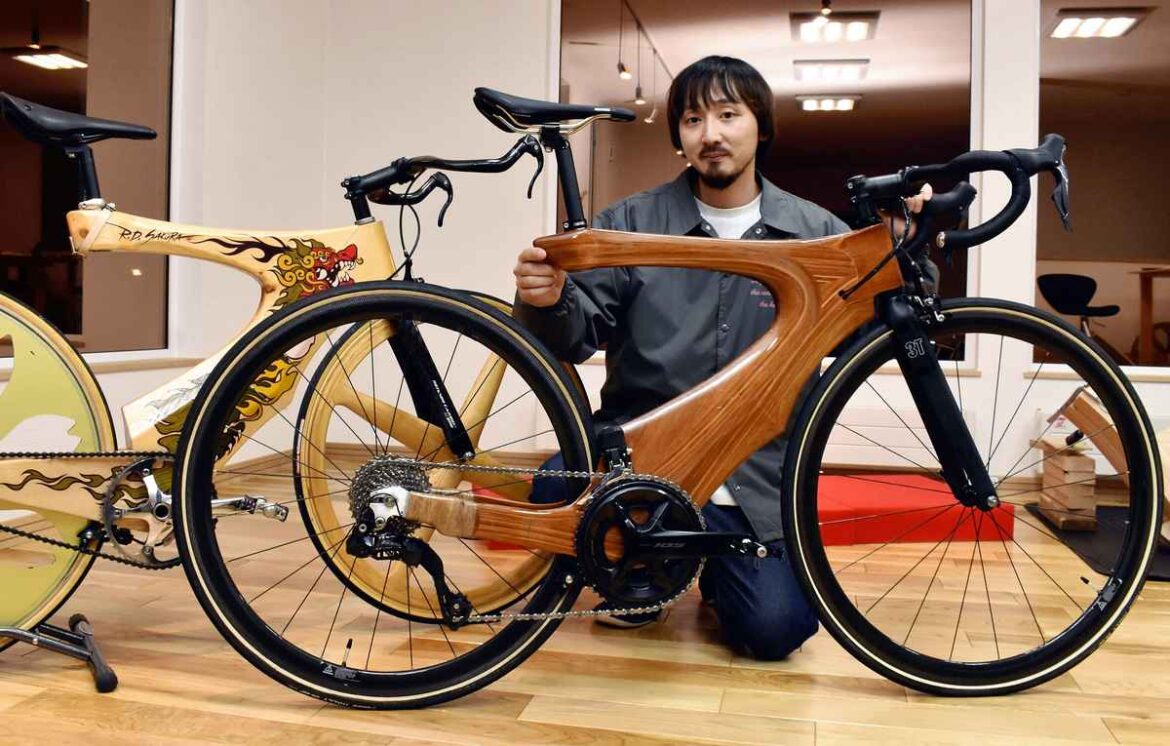 Hokkaido Woodworker Crafts Wooden Bike Frame; Designed to be More Comfortable, Easier on Rider’s Legs, Waist