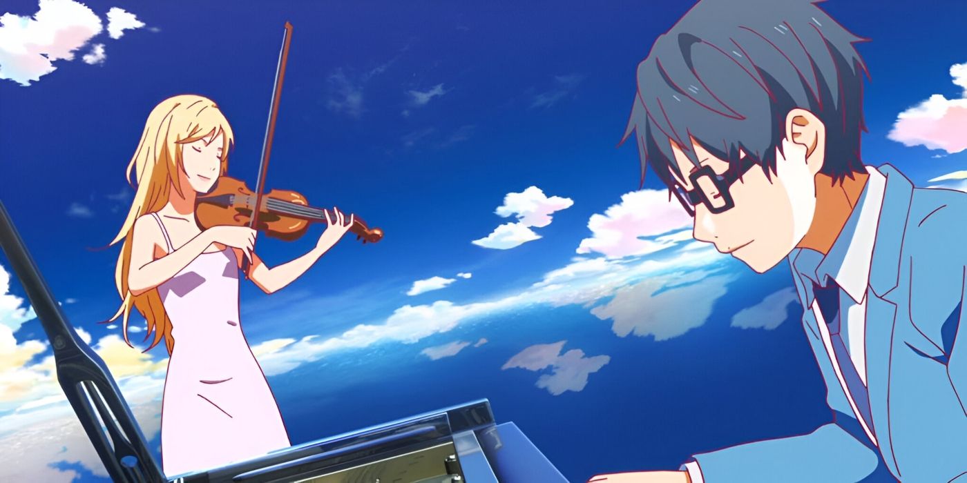 Kaori and Kosei play together in their final performance.