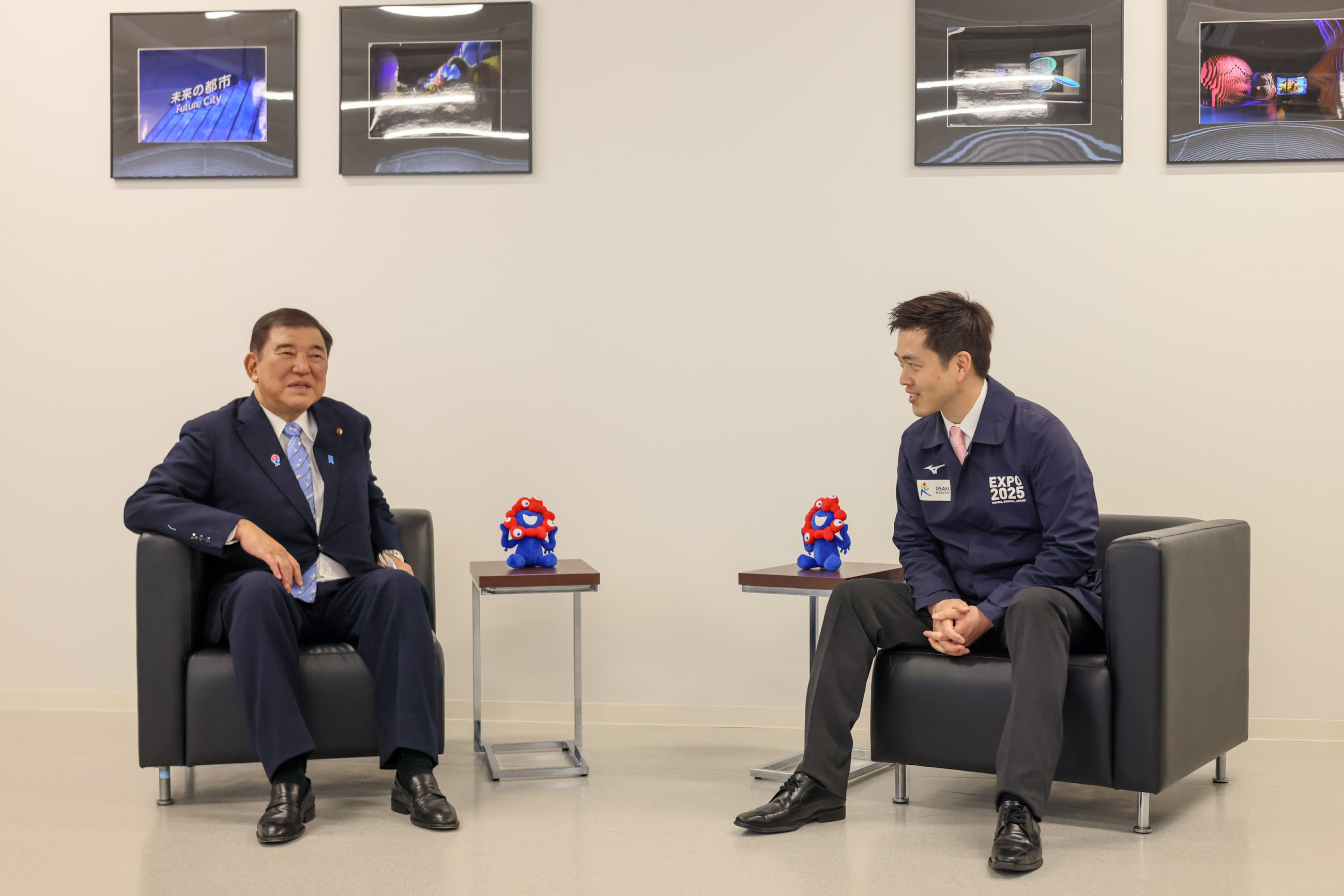 Prime Minister Ishiba meeting with Osaka Governor Yoshimura 