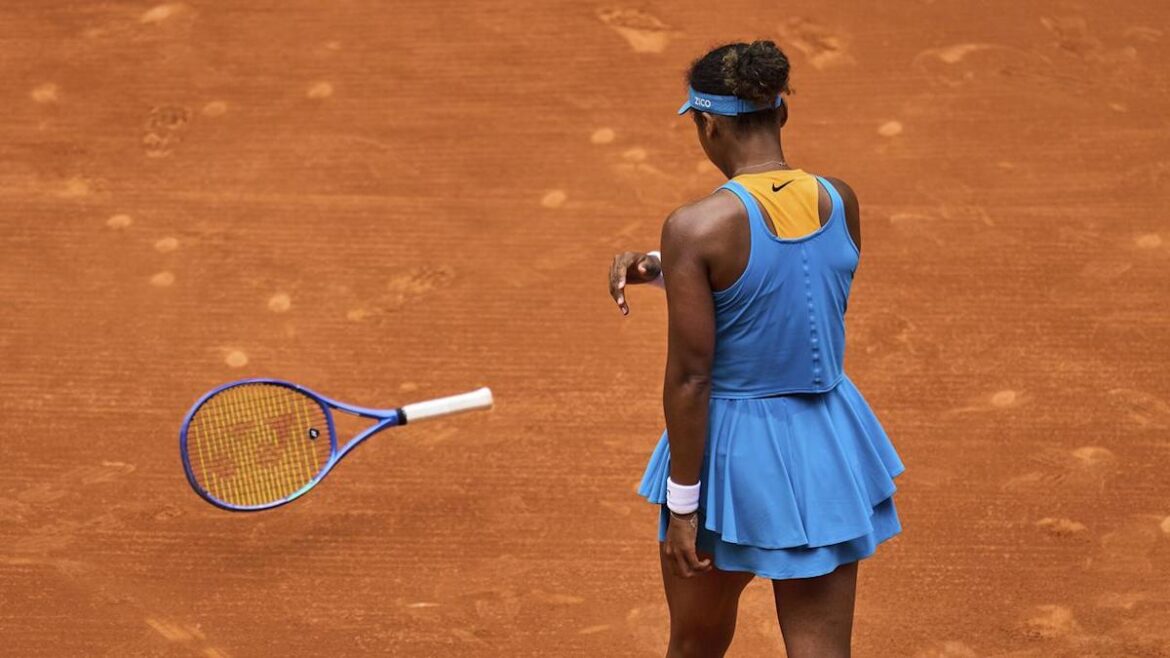 Osaka's claycourt season starts with a loss in Madrid