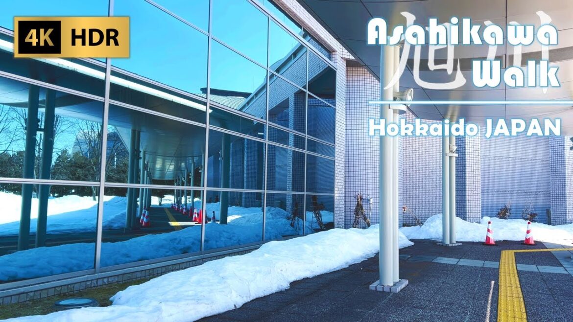 Winter's End Walk behind City Center in Asahikawa | Hokkaido | Japan | 4K HDR