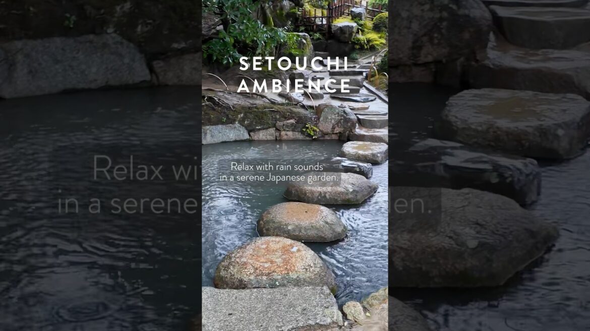 Rainy Japanese Garden Walk 🌧️🌿 | Okayama Korakuen | #shorts