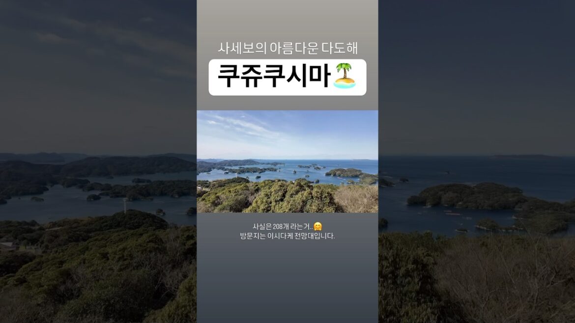 사세보의 아름다운 다도해, 쿠쥬쿠시마 #shorts #캠핑카여행 #일본일주 #車中泊 #사세보