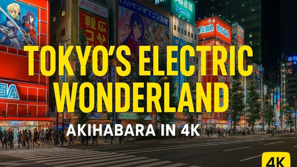 Downtown Tokyo, Akihabara, Japan. Walking Tour Downtown Tokyo, Akihabara, Japan. Walking Tour