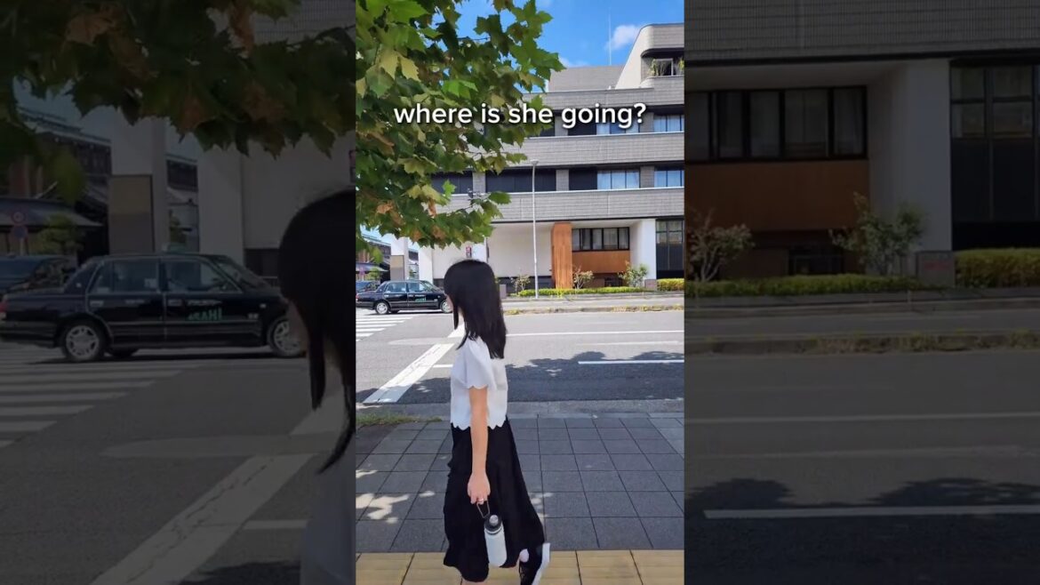 where is Jess going?? 🚶‍♀️🤔 kyoto, japan adventures #japan #japantravel #kyoto #kyototrip #shorts