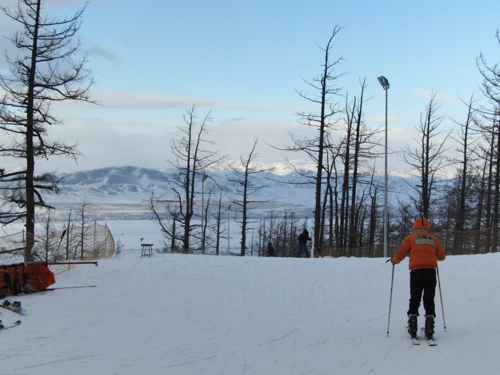 Skiing in Mongolia