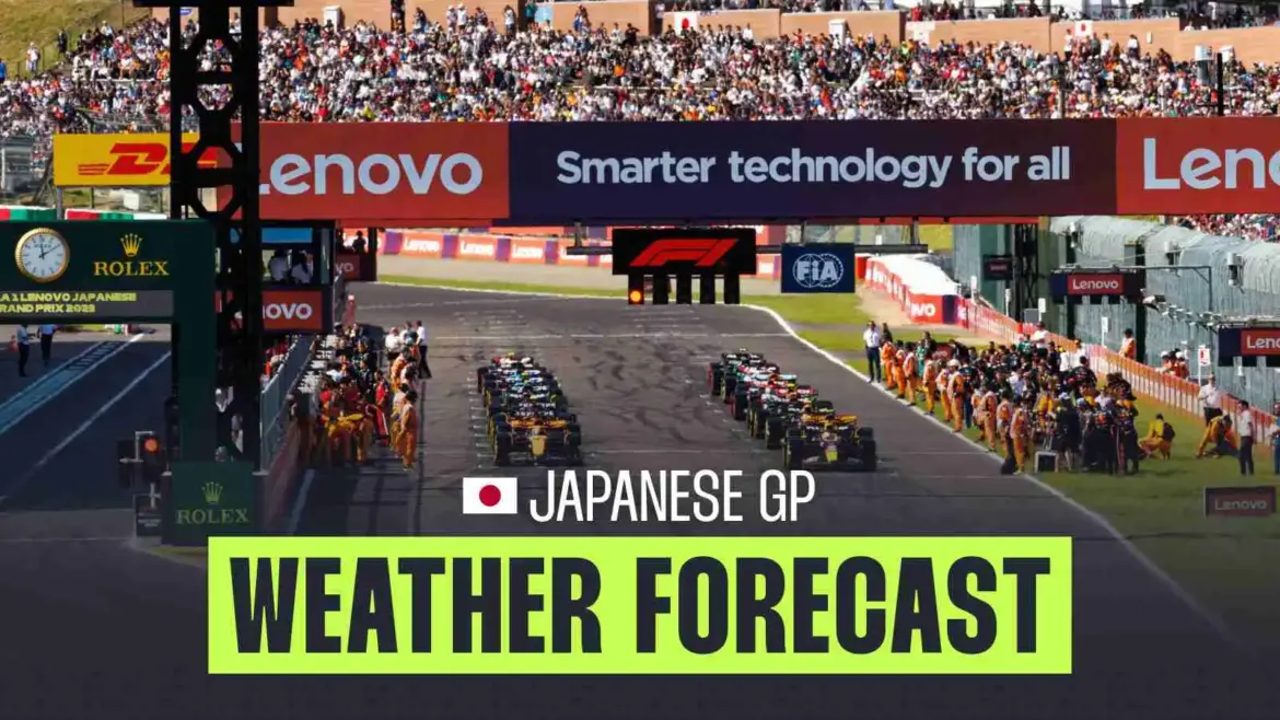 What's the latest weather forecast at Suzuka?
