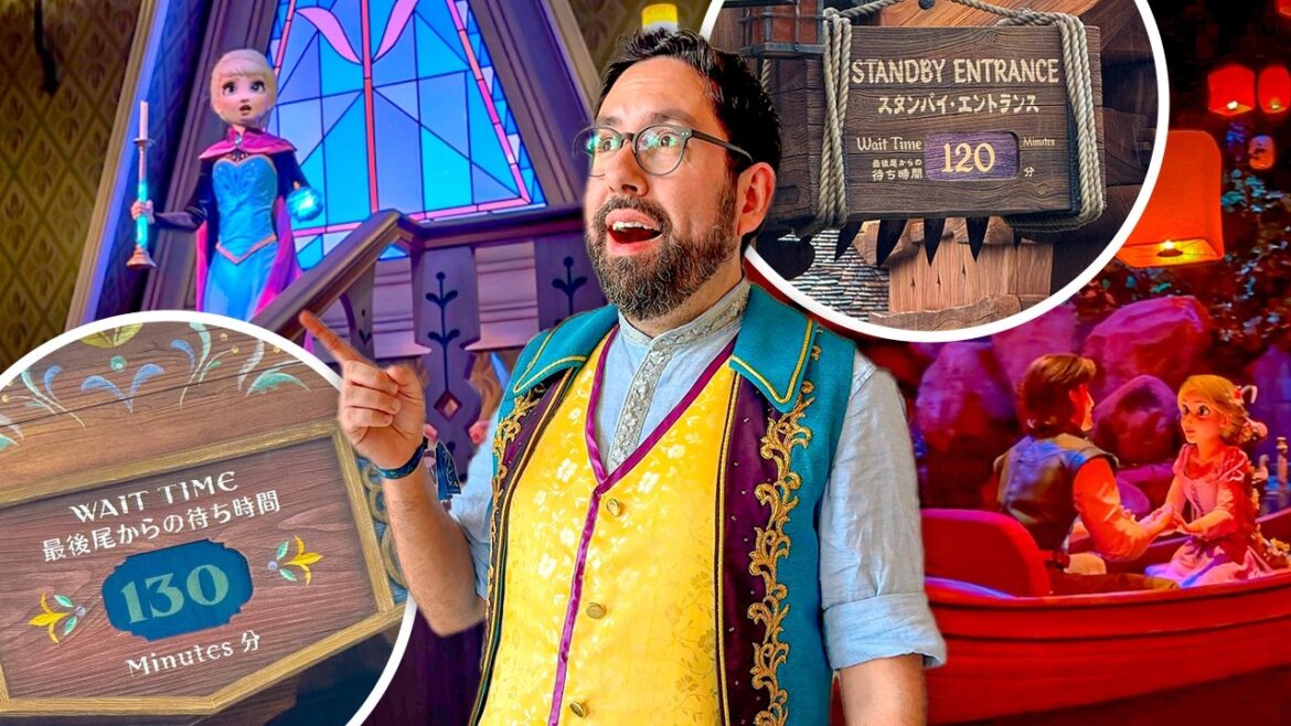 REAL Tokyo DisneySea Wait Times with NO Virtual Queue! | Fantasy Springs 2025 Changes