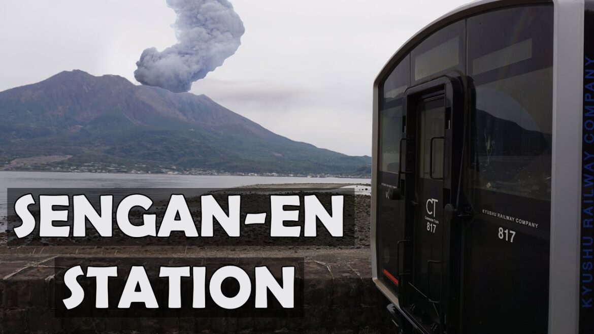 Journey to Japan’s Newest Train Station Opposite an Active Volcano: Sengan-En Station