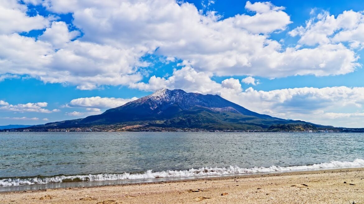Beach Sounds Rare Snowy Top Sakurajima Volcano Melting Erupting Before Your Eyes! Sleep Relax Chill Beach Sounds Rare Snowy Top Sakurajima Volcano Melting Erupting Before Your Eyes! Sleep Relax Chill