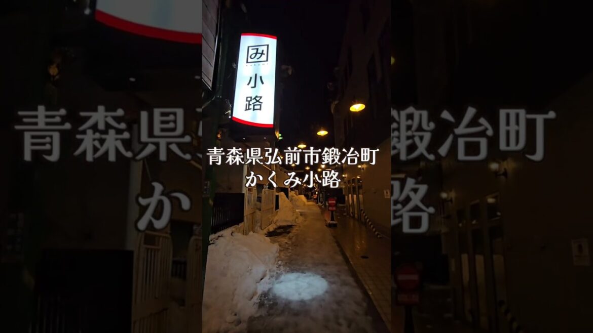 【かくみ小路】青森県弘前市鍛冶町　＃かくみ小路　＃鍛冶町　＃shorts
