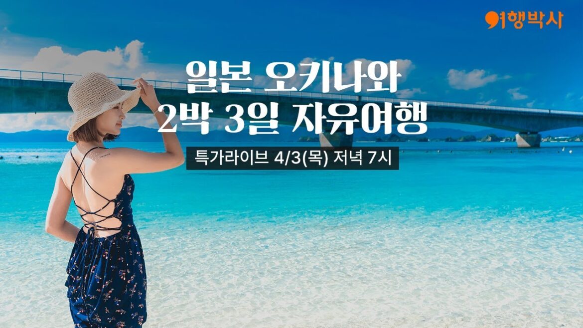 [특가라이브]  4/3(목) 일본 오키나와 2박 3일 자유여행