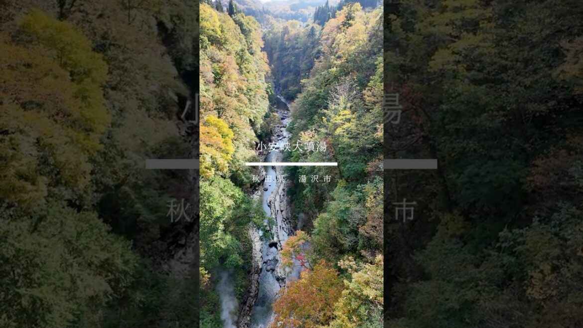 【秋田】#小安峡大噴湯#秋田#秋田観光#秋田旅行