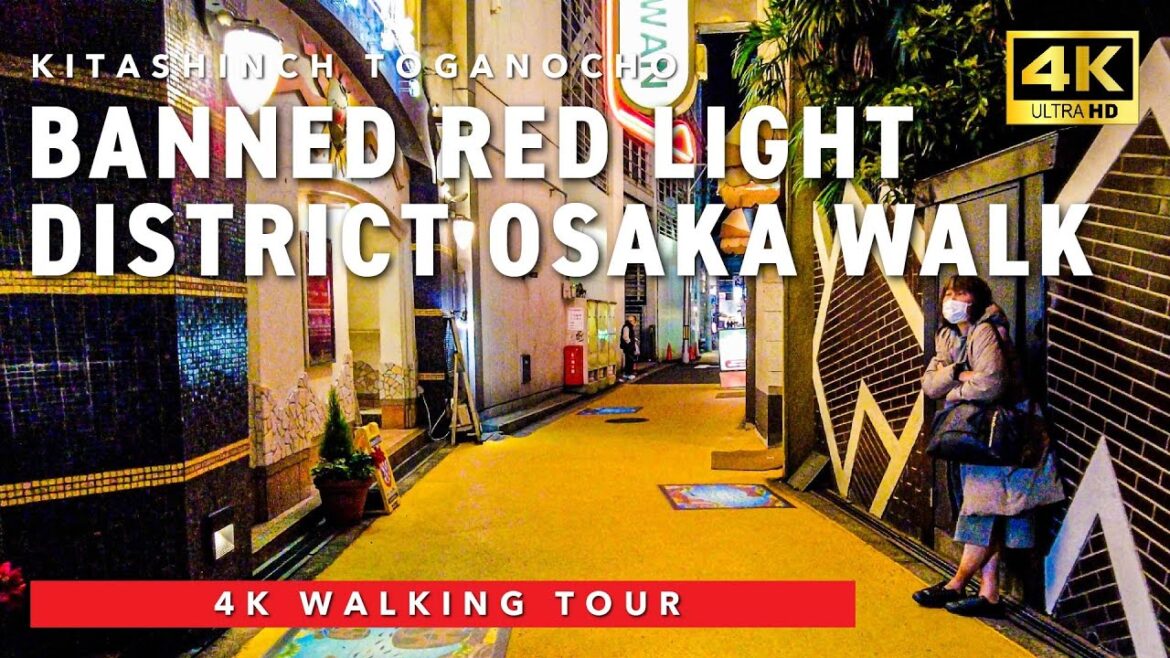 [🇯🇵 Adult Osaka 💖] 1 hour walk in banned Prostitute area and Kitashinchi at midnight 4K 60fps ASMR