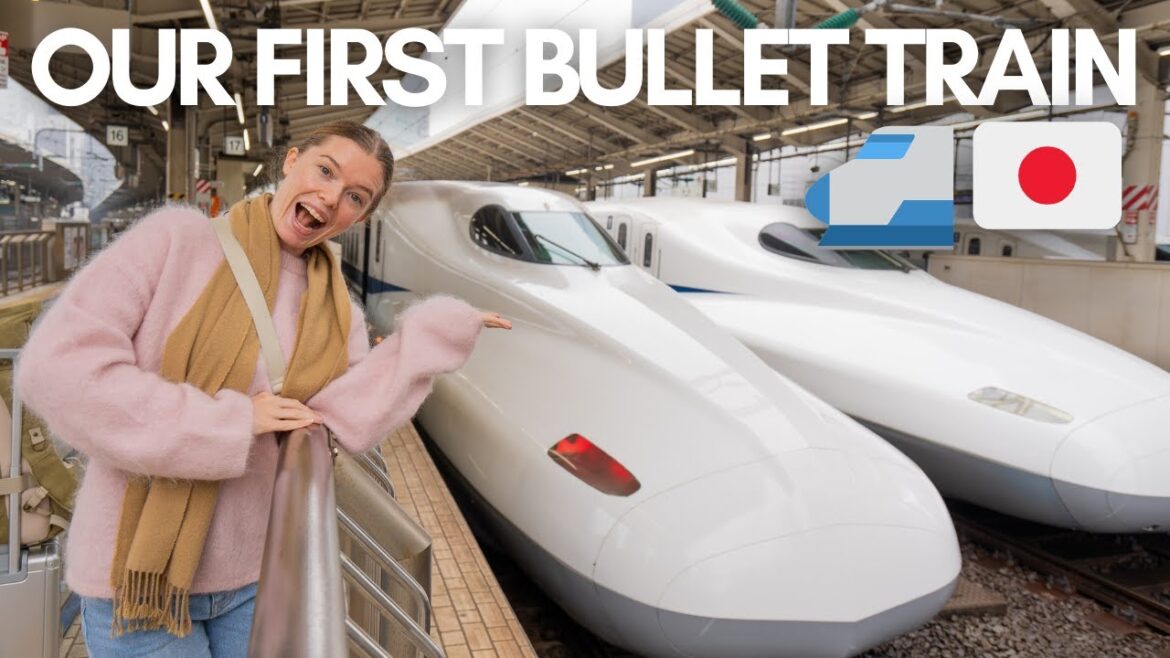 Our FIRST TIME on the FAMOUS Shinkansen Bullet train to Osaka 🇯🇵