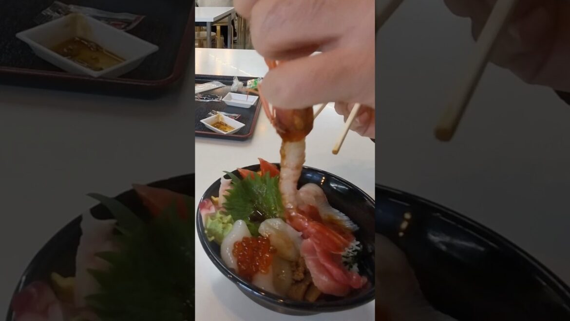 insta360】Enjoy a seafood bowl in Matsushima, one of Japan's three most scenic spots #travel japan