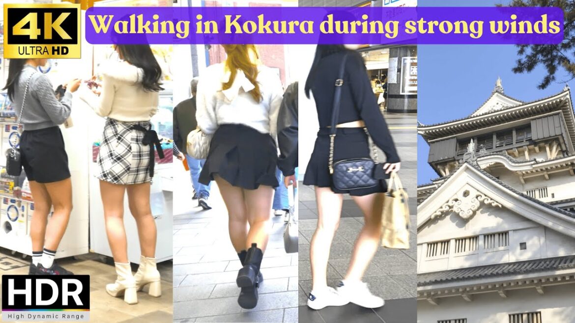 KOKURA:Walking on a Windy Day【4K60HDR】※When watching, please set it to 4K. WalkingTours Virtual