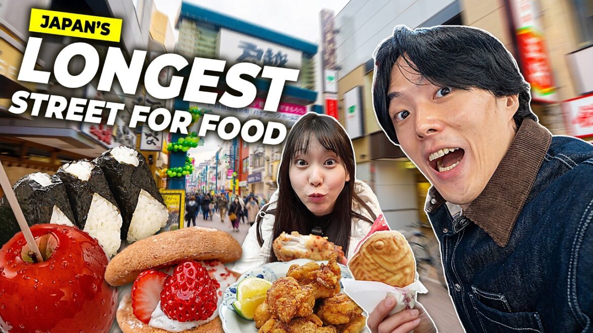 Street Food in Japan's Longest Street Mall