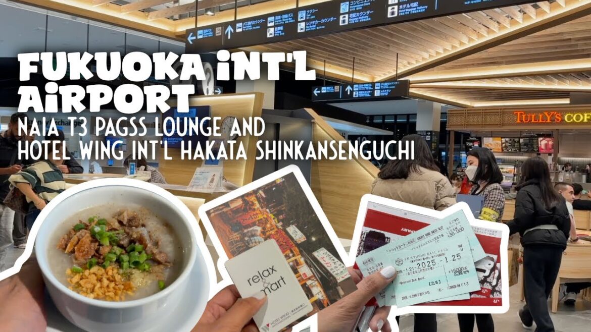 NAIA PAGSS Lounge, FUK Int'l Airport, Hotel Wing Int'l Select Hakata Shingkansenguchi Room Tour 🇯🇵✈️