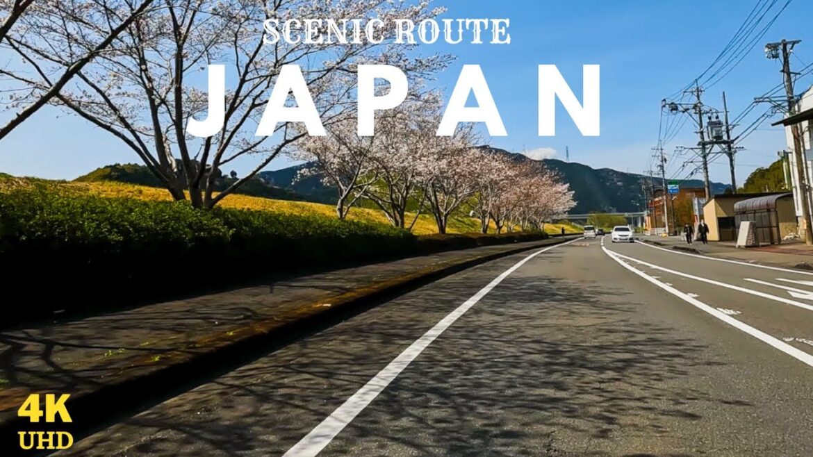 Driving in a Japan Village: Mount Route | 4K Scenic Drive