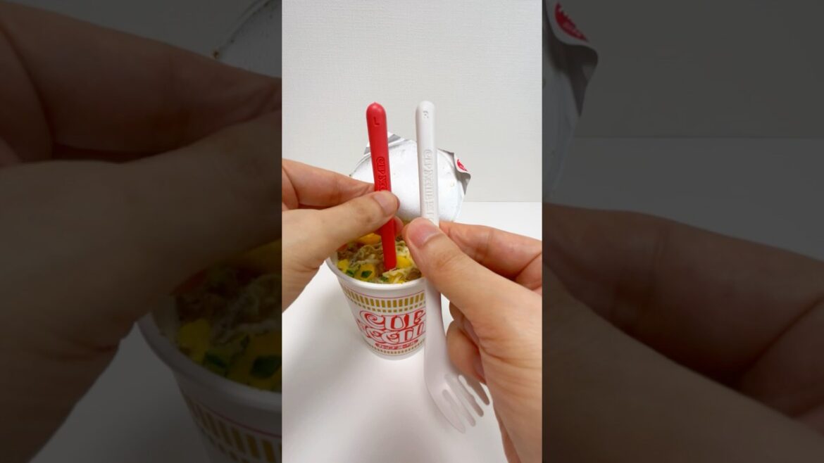 Cup Noodles Fork Cup Noodles Freebie Kitchen Gadgets #shorts