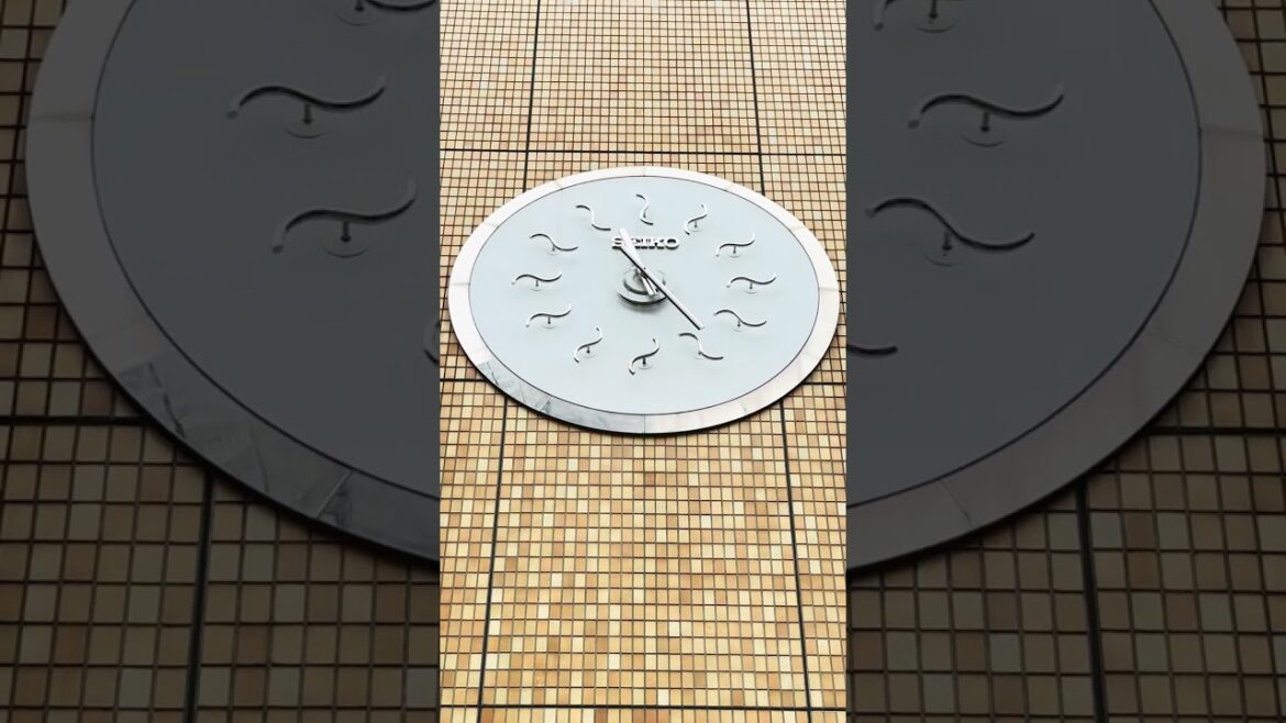 🕰️ Unique Wall Clock in Sapporo, Japan 🇯🇵 | Fascinating Design!