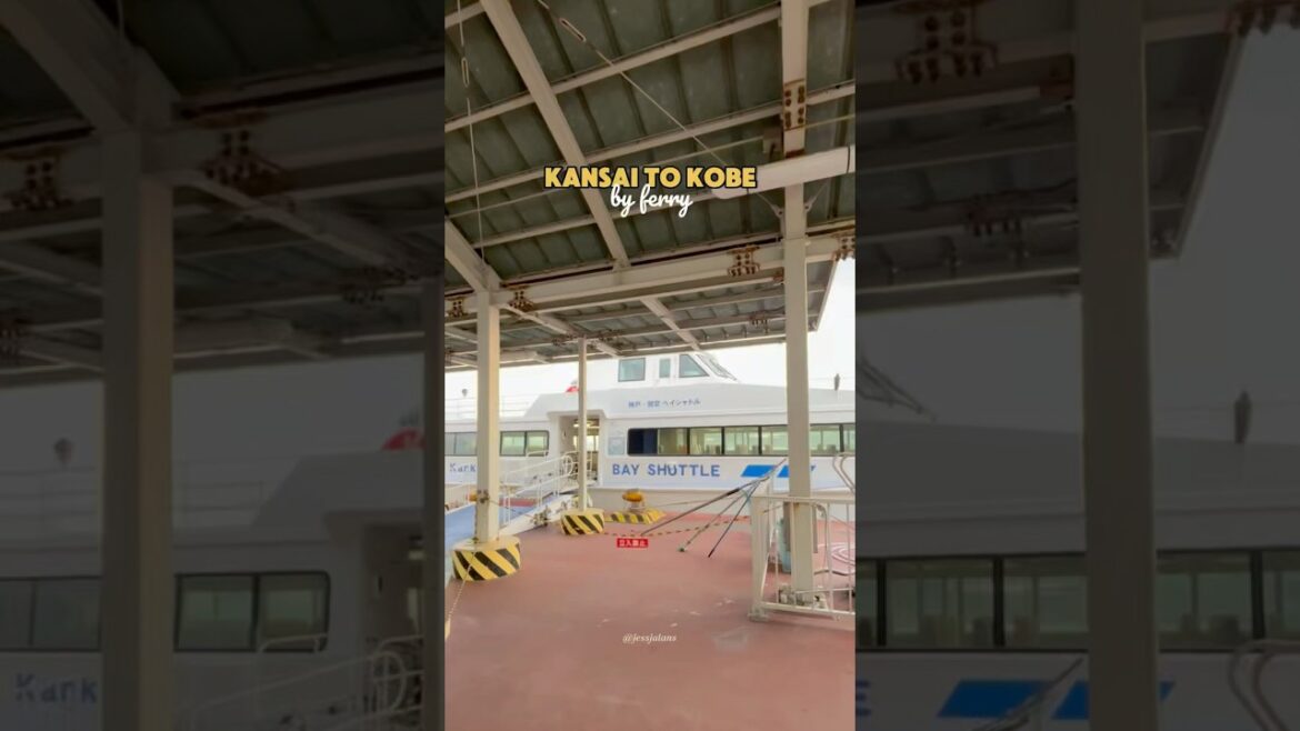 POV: Taking the ferry from Kansai Airport, Osaka to Kobe.